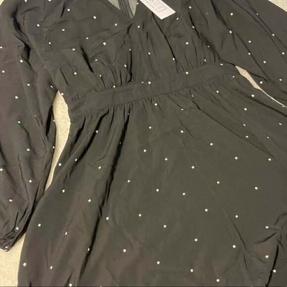 NWT Sage the Label Black Dress with White Stars - Picture 3 of 9